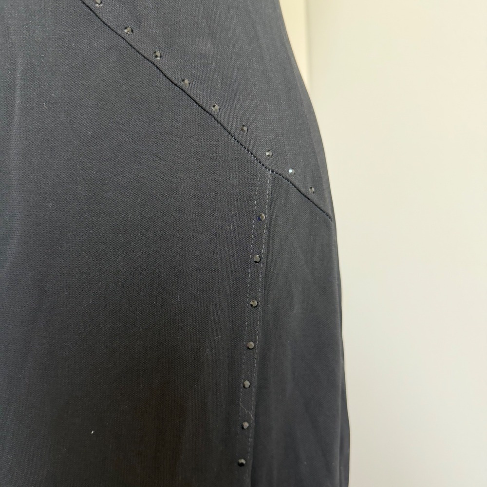 Vintage 90s Slit Front Embellished Maxi Dress - Picture 5 of 8